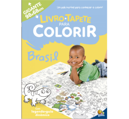LIVRO TAPETE P/COLORIR BRASIL 98X68CM 1157698